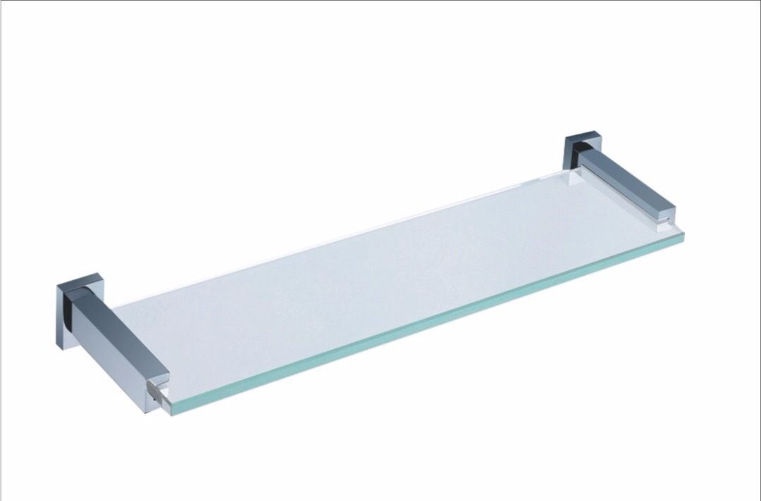 500 mm Single Square Glass Shelf Shower Shelves AUSSIE SUPPLIER